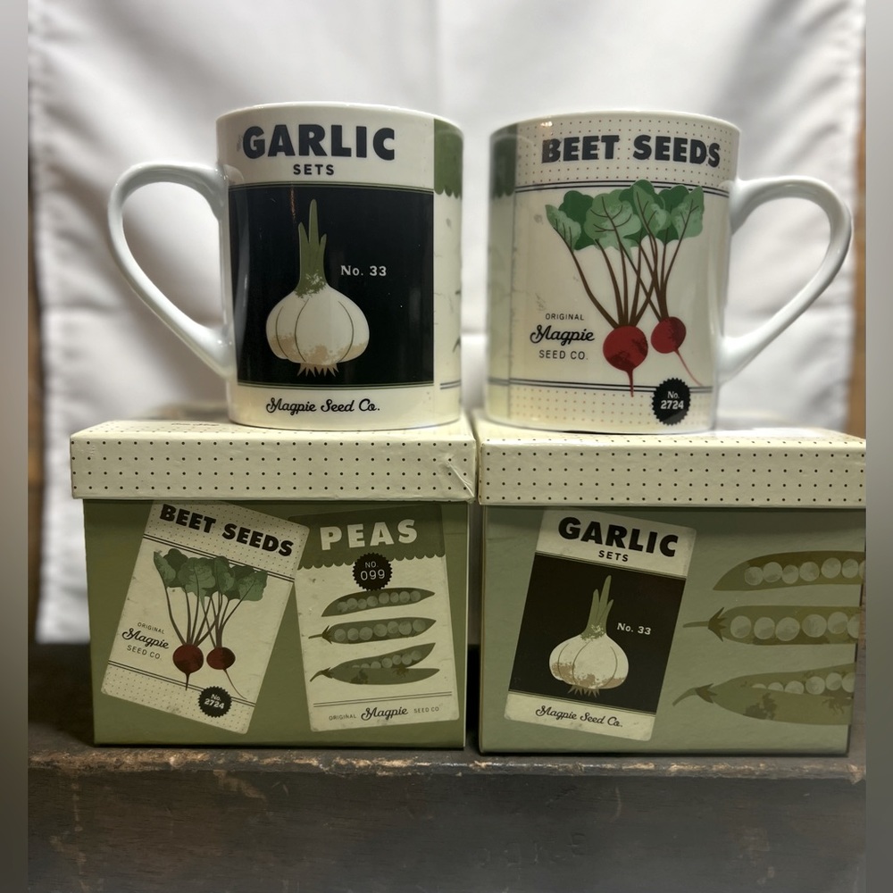NIB 2 Magpie Roots & Shoots Spring Big Mug